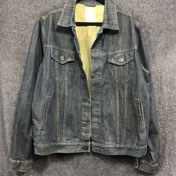 mens camel denim jacket